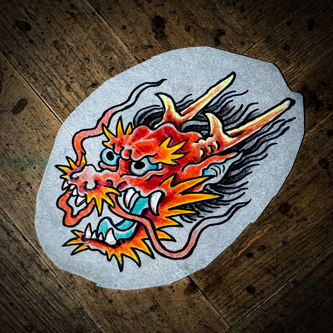 Crane-Tattoo-Piercing-Boutique-tattoo-dragon-rojo-diseño-disponible-ariel-perez-tatuador